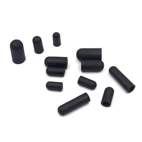 Get Your Ride Runnin Smooth With This 60-Piece Rubber Vacuum Caps Assortment Kit For Carburetors And Manifolds Featuring Versatile 3/16 5/32 7/32 1/4 5/16 And 3/8 Sizes Designed To Stop Leaks Fast And Keep It Fresh. black rubber vacuum caps assortment, assorted sizes on white