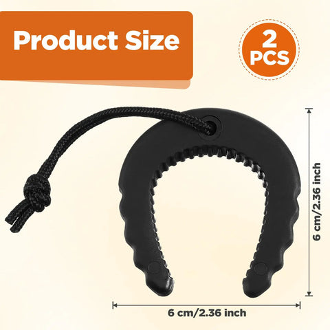 Rugged Rubber Door Wedge Stopper With Paracord Lanyard For Lightning Fast Access Two Pack Security Jammer Blocker Go To Tool For First Responders Law Enforcement And Everyday Crews Black size shown at 6 cm.