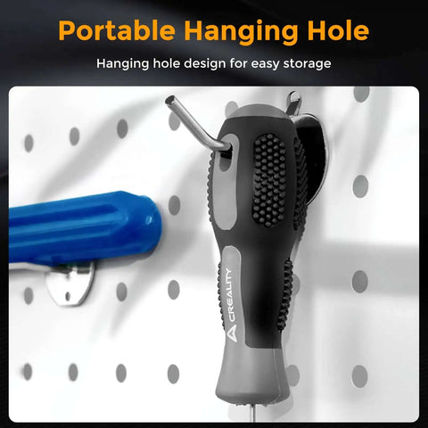 1.5mm Clog Poke Nozzle Cleaning Kit For 3D Printers with portable hanging hole design on pegboard