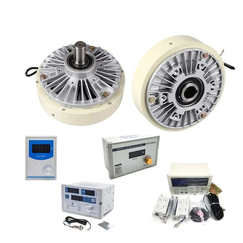 Hollow Shaft Magnetic Powder Brake 24V Heavy Duty Tension Controller Kit For Printing And Dyeing Machines 6 To 100 Nm Torque 1000 RPM