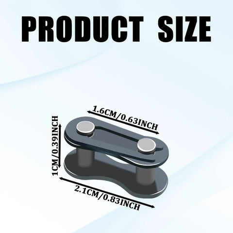 10 Pack Bike Chain Master Links For Bicycle Repair Kit Heavy Duty Carbon Steel Roller Chain Connectors size dimensions
