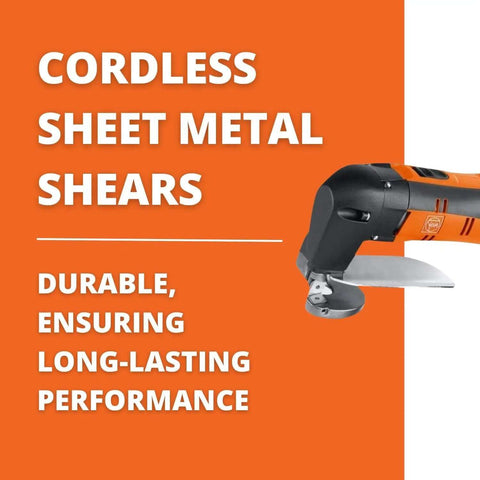 Cordless Sheet Metal Shear With 18V MultiVolt Power And 6Ah Battery Delivers Fast 2,200 To 3,700 SPM For Clean, Precise Metal Cuts On The Go