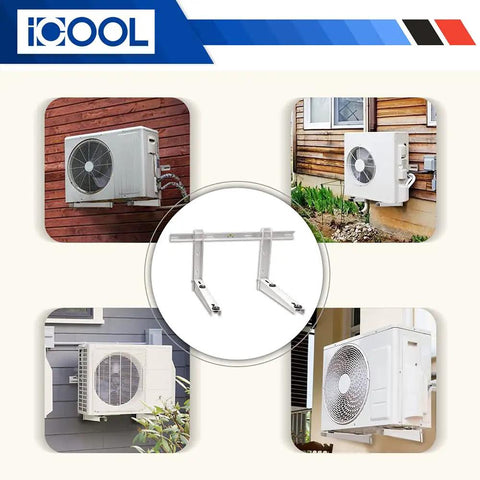 Heavy Duty Mini Split Wall Mount Bracket For 9000 To 36000 BTU Universal Ductless AC And Outdoor Condenser installations