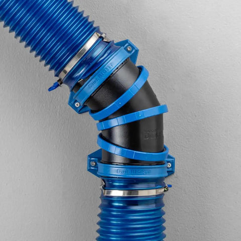 Articulating Dust Collection Fittings For 4 Inch Hose Adjustable From Straight To 90 Degree Easy Hookup For Dust Collector Systems