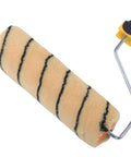 Close-up of 9 Inch Paint Roller Kit with Heavy Duty Stainless Steel Frame and Ultra Thick Nap for Ceilings and Walls.
