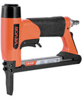 Pro Grade 20 Gauge Pneumatic Staple Gun Featuring A Slick Long Nose Built For 50 Series Fine Wire Staples 1/2 Crown And 1/4 To 5/8 Length
