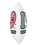 High Power Rocketry Throw Pillow I Heart High Power Rocketry Double Sided Print 100 Percent Polyester Fabric Cushion side view