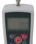 Portable Push Pull Force Gauge For Quick Tension Testing Battery Powered Mini Dynamometer With Built In Sensor 50 To 500N Compact Digital Load Tester For Material Science QC And Product Development, close-up LCD view