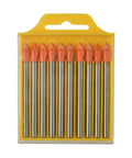 Gunpla 10-piece cemented carbide masonry drill bit set, 6mm, in yellow case