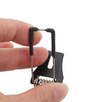Guifeng 10PCS Black Cold Rolled Steel Metal Recessed Spotlight Spring Bracket Lighting Fittings showing spring clip detail.