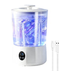 No Fuss Portable Washing Machine With Three Slick Wash Levels For Apartments And Dorms showcasing clear design and USB power cord.
