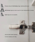 Soft Close Dampers For Kitchen Cabinets And Furniture Hinge Cup Add On Kit Pack Of 8 With Infinitely Adjustable Setting Wheel