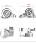 Heavy Duty Aluminum Idler Pulley Kit In Eps Style Adjuster Designed For K Series Honda Civic And Integra K24 Swap With Belt Tensioner No Mods Needed, front view 79.5mm pulley