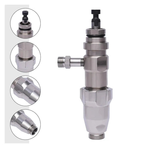 Heavy Duty Airless Paint Sprayer Pump Replacement Jet Assembly Compatible With 695PC And 795PC Machines Using Part Number 3900 And 248204 High Output Pro Setup, showcasing the detailed pump assembly.