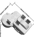 Four Pin Refrigerator PTC Starter Relay With Overload Protector Two Pack; dimensions 45mm x 32mm x 15mm