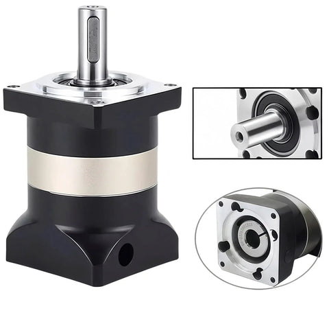 Planetary Gearbox Gear Reducer 20 To 1 Ratio High Precision Backlash Under 12 Arc-Min 4000 RPM for Servo Motors