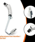 Turbo Oil Return Drain Line And Oil Feed Pipe Kit, 4 Piece Set, replacement part 55567067, silver pipe with connectors