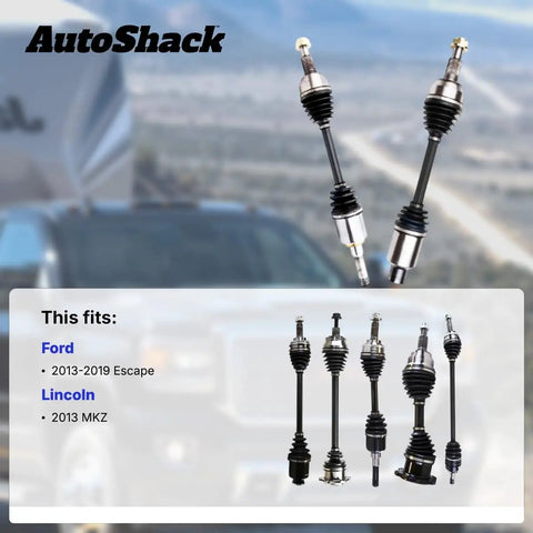 Front CV Axle Shaft Assembly Passenger Side For Lincoln MKZ 2013 AWD 2.0L L4 Replacement Part With Smooth Performance And Long Lasting Durability And Reliability, Ford/Lincoln fitment