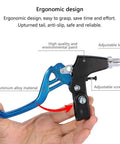 Lightweight Aluminum Bike Brake Levers Set For Road And Mountain Biking with adjustable screws and ergonomic design in blue