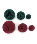 Six Piece Nylon Buffing Mushroom Wheels Set With Assorted 2 Inch 3 Inch And 4 Inch Sizes For Polishing And Cleaning Metal Surfaces.