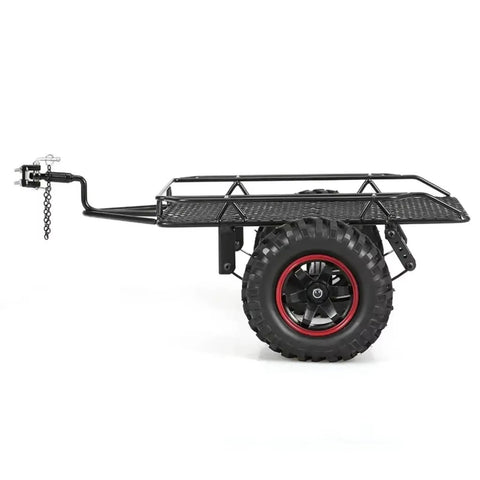 Heavy Duty Aluminum RC Car Chassis Frame For TRX4 Axial SCX10 D90 Rock Crawler Upgraded Trailer Hopper Frame Build side view