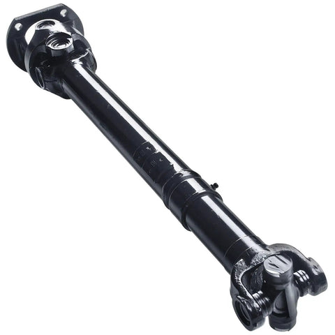 Heavy Duty Front Drive Shaft Support Bracket For Dodge W200 W250 W300 W350, black metal construction with universal joints.
