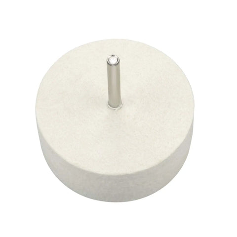 Heavy Duty Compressed Wool Felt Polishing Wheel Made For Cerium Oxide Glass Buffing And Optics Polish With A Tough As Nails Grip, 75mm.