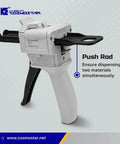 Mixing And Dispensing Gun For 50ml Epoxy Cartridges With 1 To 1 Or 1 To 2 Ratios, Compatible With 3M Adhesive 04747 Cartridges
