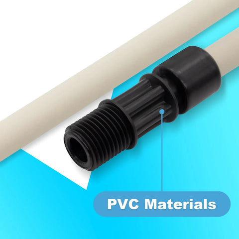 Pump Tube Replacement Kit for Stenner Pumps, 5 Pack, showing PVC material and threaded connector, fits Classic SVP and M128 models.