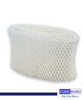 Close-up of a single white mesh water filter from Wick Filters 4 Pack Heavy Duty Water Filter Set That Traps Gunk Compatible With Vicks.