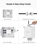 Rugged Outdoor PoE Enclosure Weatherproof IP67 Box For Outdoor WiFi Extender installation setup guide