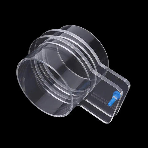 Pssopp Adjustable Automatic Acrylic Fish Feeder For Aquariums With Plastic Screws, Prevents Food Drift And Ties Securely To Tank. Durable Transparent Design For Long Lasting Performance In Home And Office Tanks. Perfect For Betta, Goldfish, And