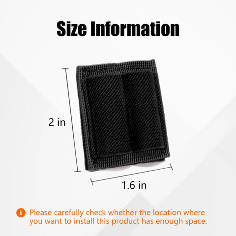 Size dimensions of Six Pack Bullet Holders For Rifle Ammo Two Round Cartridge Reloader Pouches