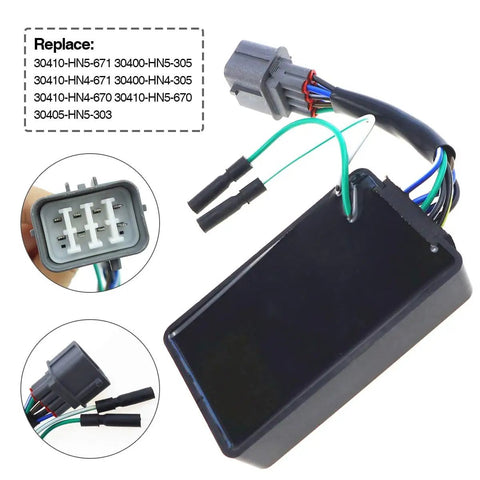 Beefed-Up Rancher 350 CDI Box Upgrade For 2000-2005 TRX350 ATV TE FM TM FE Models, 10 Pin DC Ignition Replacement, close-up view