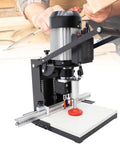 Hinge drilling machine with 110V motor, adjustable 0-40 mm punching depth and guide rail