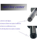 MT3 live tailstock center, medium-duty steel body with 3MT shank; two-view image