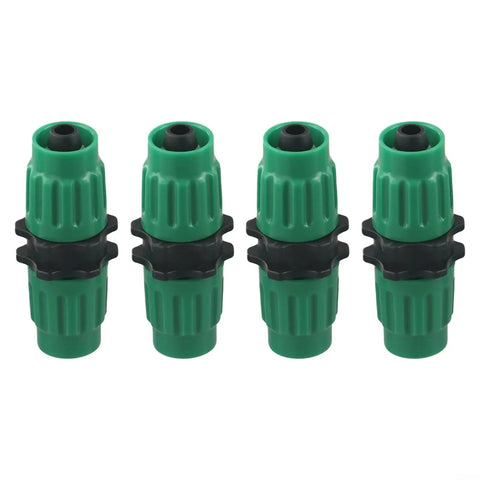 Kick Butt Garden Hose Repair Kit Fixes Leaks And Bursts Instantly For Expandable Hoses Up To 100ft Dual Channel Fittings Green Connectors, 4 plastic hose repair fittings