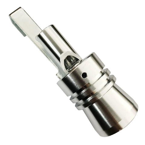 XL Size Aluminum Alloy Universal Turbo Sound Exhaust Muffler Pipe Whistle Car Roar Maker 2 Pack Silver Tone Fits All Vehicles