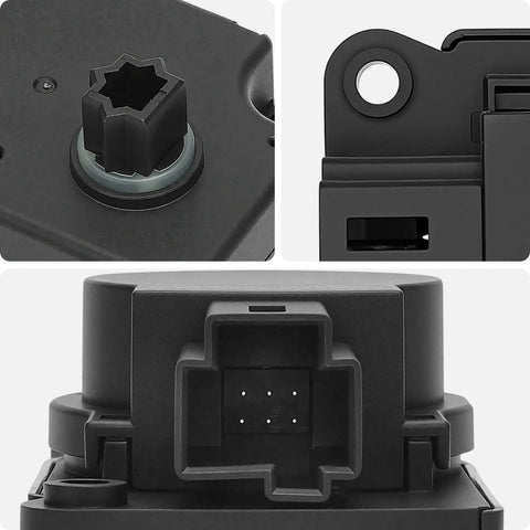Close-up of Chevy Colorado And GMC Canyon 2015 2022 HVAC Air Door Actuator Replacement with connector and mounting details.