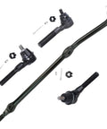 9Pc Front Suspension Kit for 1997-2006 Jeep Wrangler Includes Drag Link, Three Tie Rods, Two Adjusting Sleeves, One Track Bar, and Two Sway Bar Links Replaces Pitman Arm to RH Steering Arm, Built for Tough Trails.