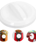 Upgrade Your Arcade Vibes With This Round Plastic Replacement Knob For Vending Machines And Party Games. White knob for arcade use.