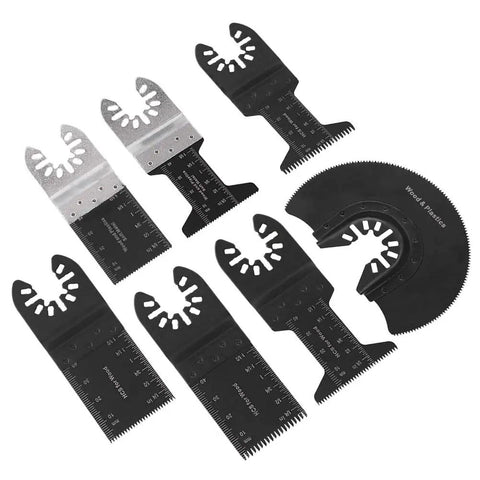 52 Piece High Carbon Steel Oscillating Saw Blades Kit with 44mm and 88mm blades for wood, metal, and plastic cutting