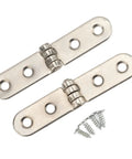 180 Degree Folding Flush Hinges 20Pcs Set For Folding Tables Desks And Coffee Tables With Mounting Screws Durable Zinc Alloy Smooth Flap Action 3.03x0.59 Inch