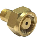 Brass Acetylene Adapter CGA520 to CGA200 for Regulator and Cylinder Fittings Welding Connector, close-up view