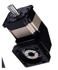 Rugged 130Mm 90 Degree Right Angle Planetary Gearbox Speed Reducer with 24mm shaft, showcasing compact design for heavy duty use.