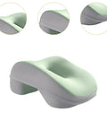 Desk Napping Pillow For Office Breaks And Travel With Memory Foam Neck Support, Breathable Hollow Design For Airflow, Green