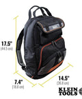 Beefy Heavy Duty Tool Backpack For Tradesmen With 35 Pockets Pro Organizer For Hand Tools And Gear 1680D Ballistic Weave front view