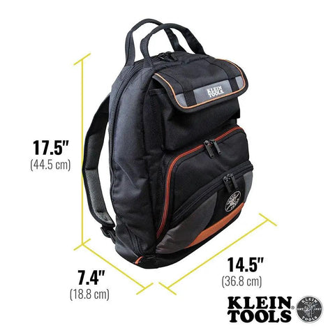 Beefy Heavy Duty Tool Backpack For Tradesmen With 35 Pockets Pro Organizer For Hand Tools And Gear 1680D Ballistic Weave front view