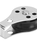 Single pulley from Two Pack 25mm Bearing Pulleys Wheel Set for Steel Wire Rope Lifting and Towing, marine hardware stainless steel