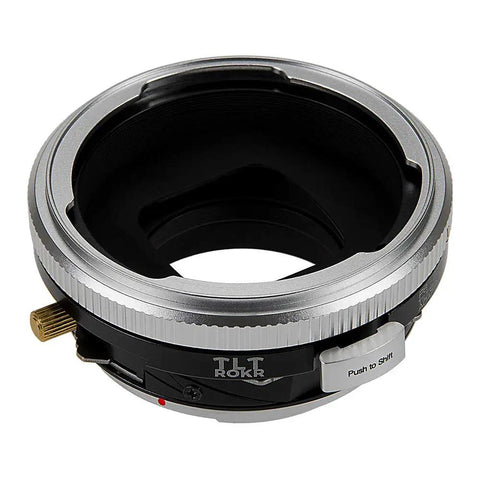 Tilt Shift Lens Mount Adapter For Pentacon 6 Kiev 60 Lenses On Canon EOS EF EF-S With Gen 10 Focus Confirmation Chip, Infinity Focus, 20mm Shift, 10 Degree Tilt, 360 Degree Rotation, black metal adapter